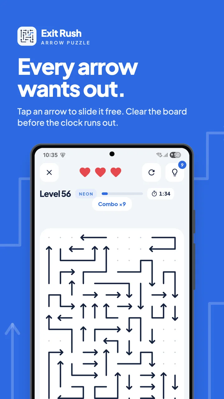 Every arrow wants out: a full board in play