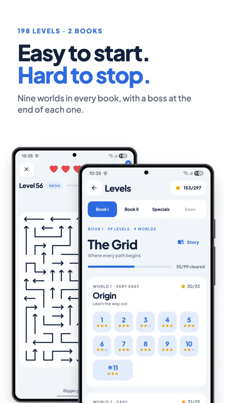 198 levels in two books
