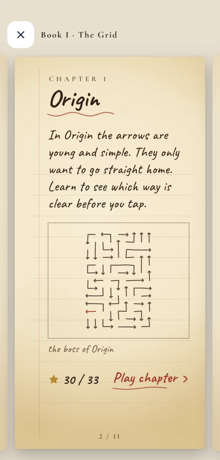 A story page written by hand on paper